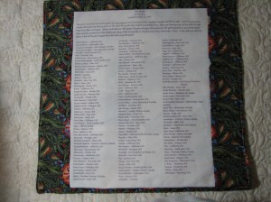 Tree of Life label underside