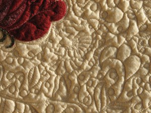 tree of life quilt fairy stitching detail